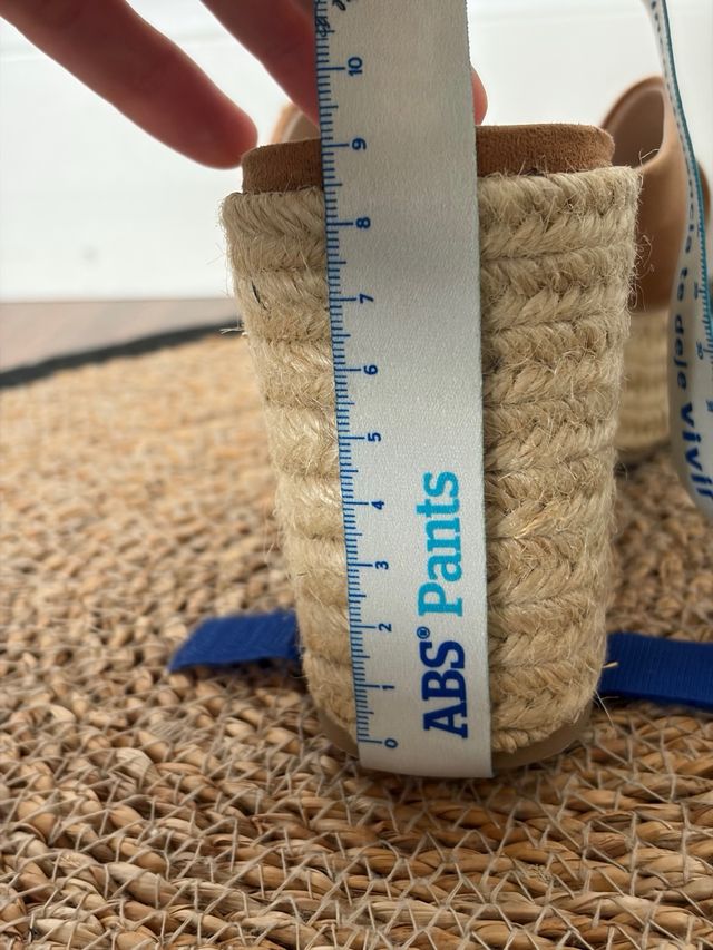 Sandalias cuña esparto Zara T39