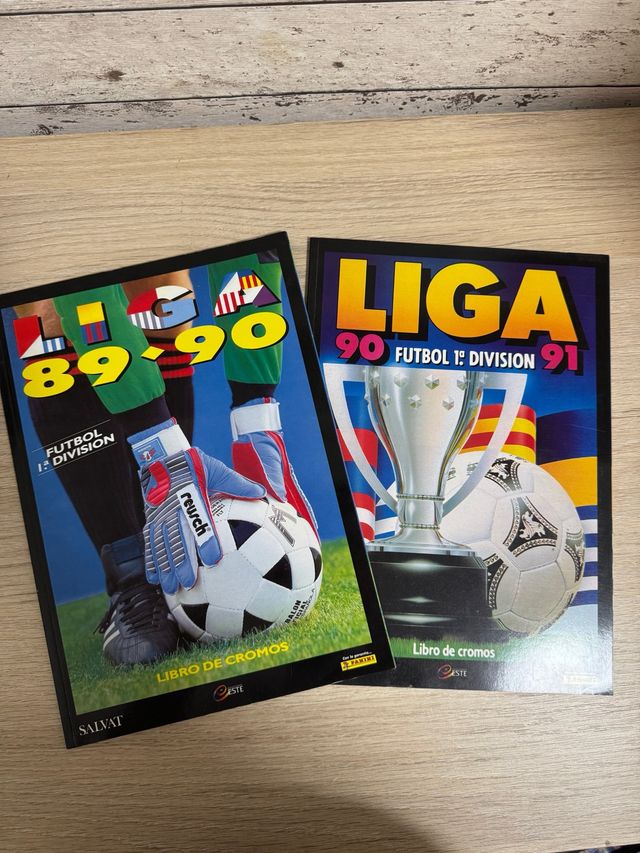Álbumes facsímil Panini Liga 89/90 y 90/91