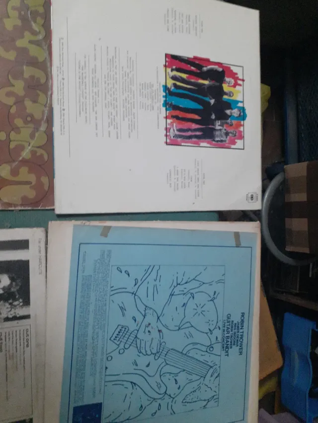 Lote 6 Vinilos LP: Kraftwerk, Uriah Heep, etc.