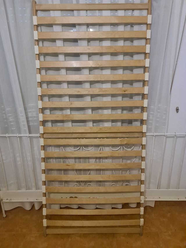 Estructura Cama De Forja Blanca + Somier