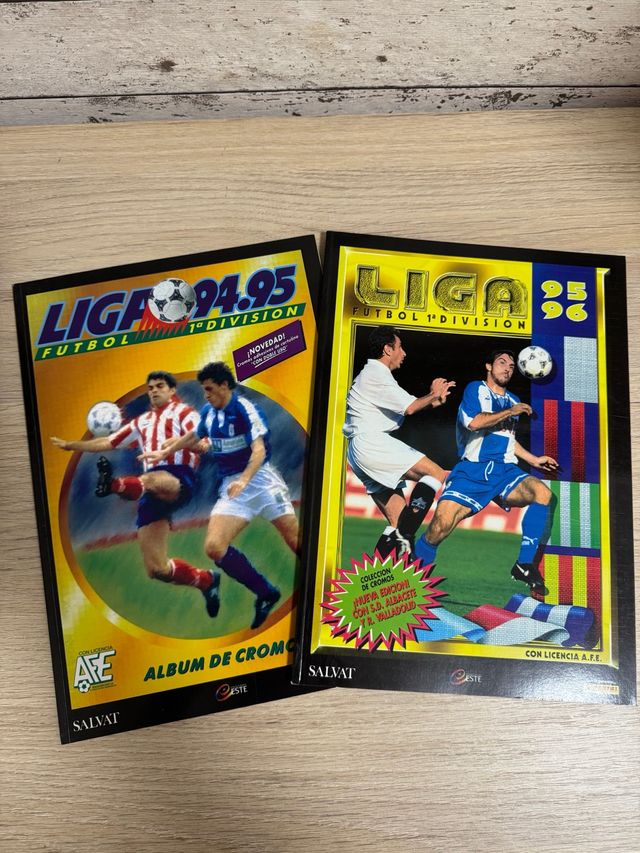 Álbumes facsímil Panini Liga 94/95 y 95/96