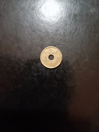 Moneda antigua 25 centavos