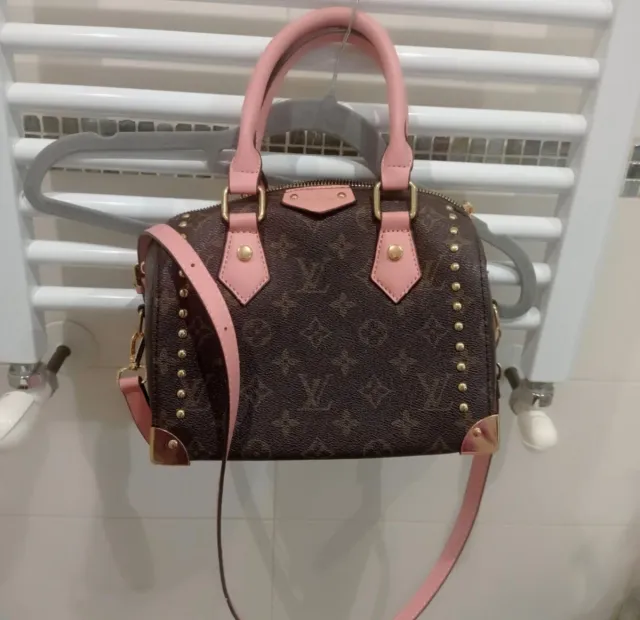 Ocasión! Coqueto bolso marrón y rosa nuevo.