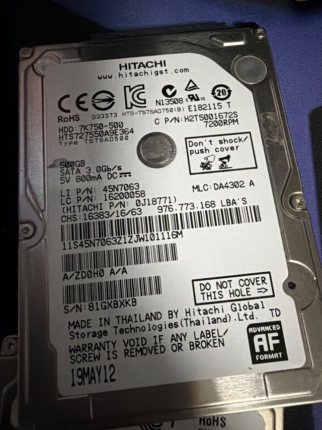 Disco Duro Seagate 500GB Momentus 7200.4