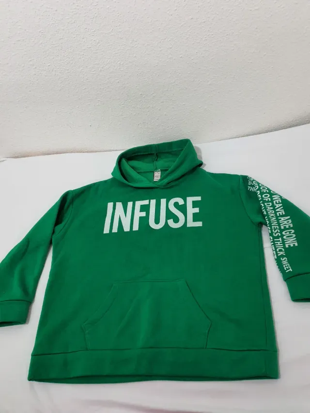 Jersey verde con estampado