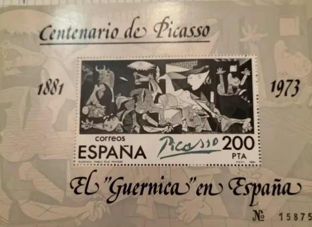El Guernica en España 28 Fogli Blocco 1981