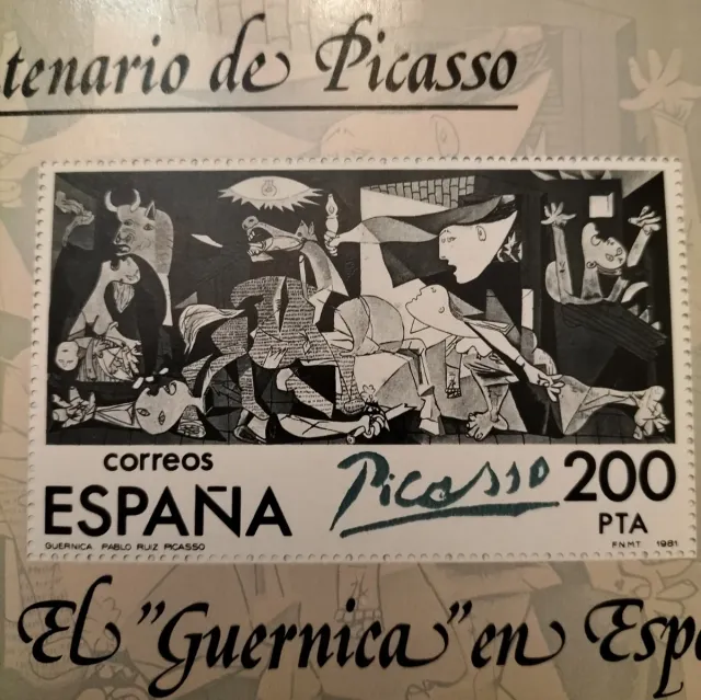 El Guernica en España 28 Fogli Blocco 1981