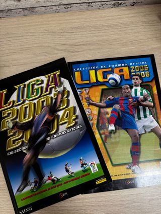 Álbumes facsímil Panini Liga 03/04 y 05-06