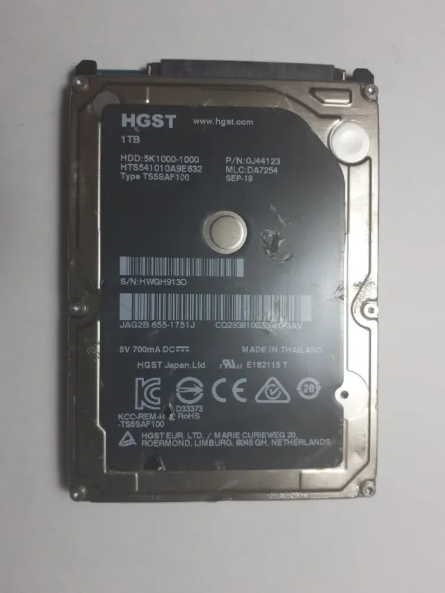 Disco Duro 2.5 HGST 1TB HTS541010A9E632