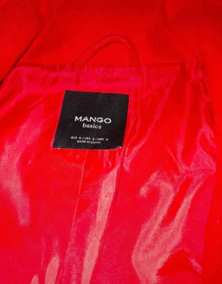 Abrigo Mango Rojo