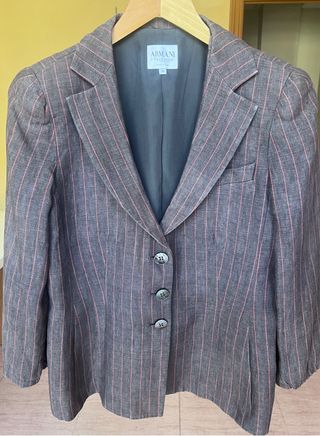 Americana Armani Collezioni Raya Rosa Gris T44