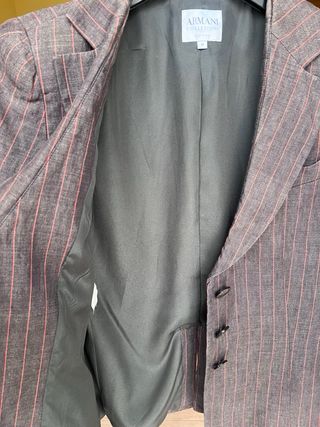 Americana Armani Collezioni Raya Rosa Gris T44