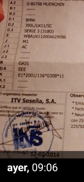 BMW Serie 3 2009 cambio por coche pequeño