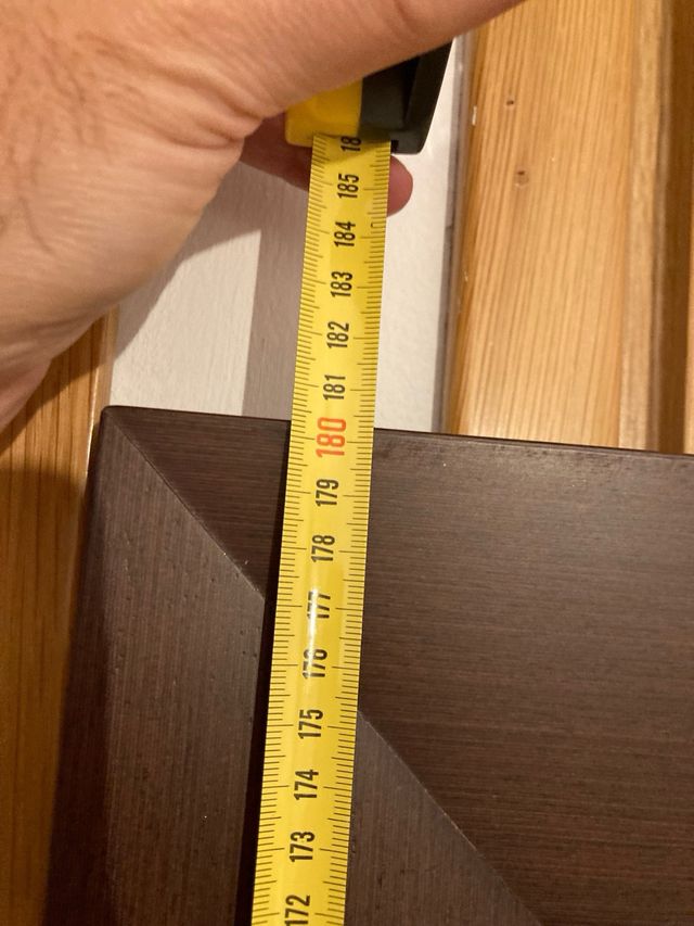 Espejo grande de madera y cristal