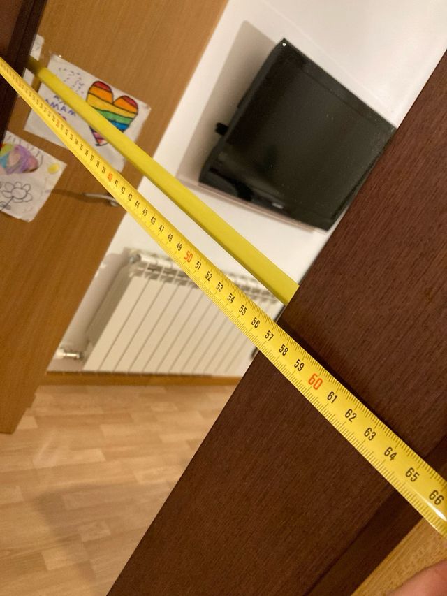 Espejo grande de madera y cristal