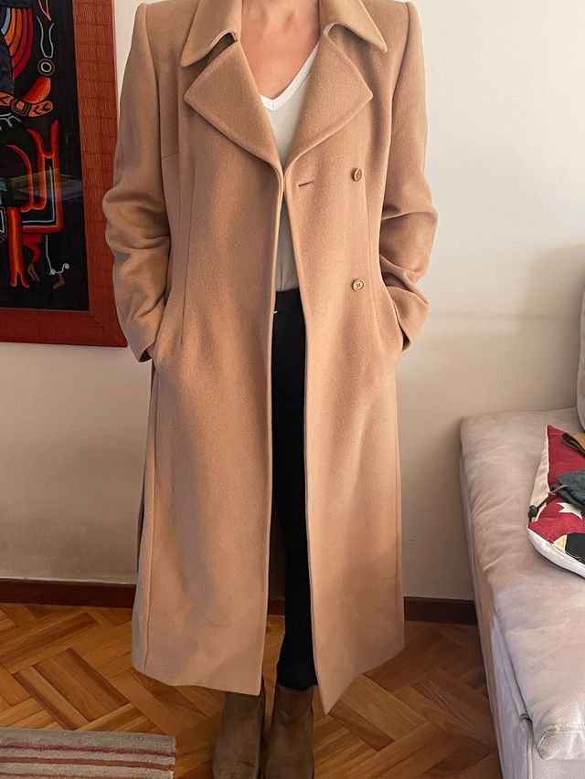 Abrigo largo camel