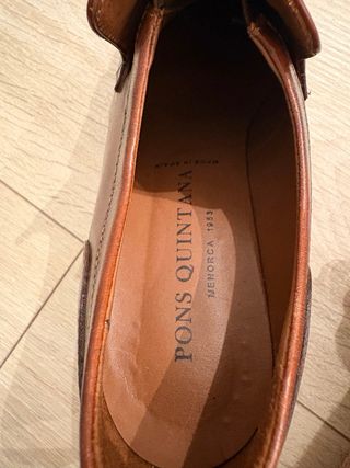 Zapatos Pons Quintana Piel Marrón