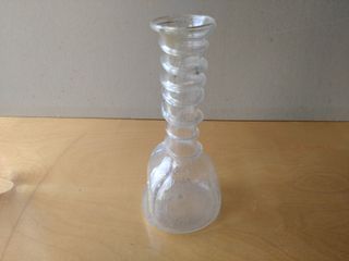 Vaso artigianale in vetro pulegoso - Modello 2