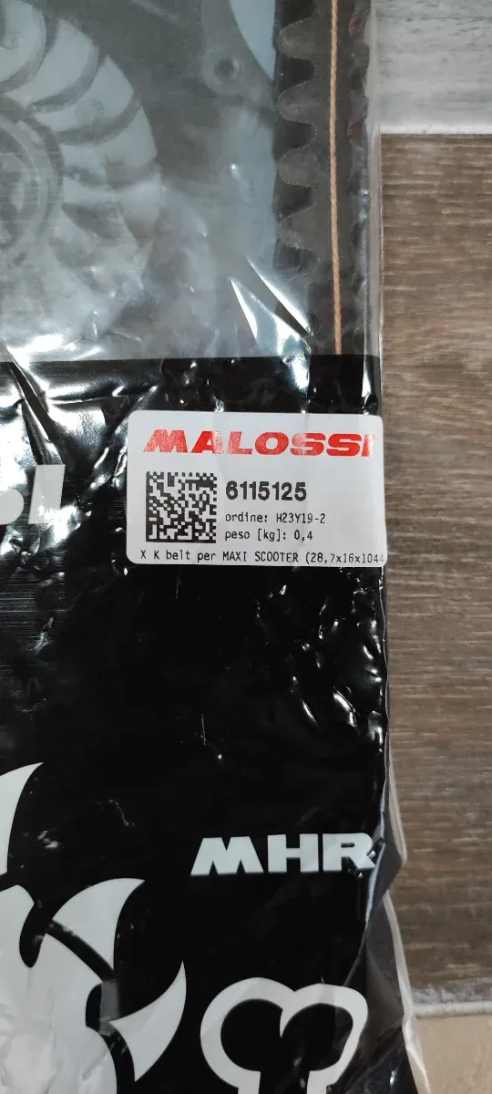 Cinghia di trasmissione Malossi Aprilia/Gilera/Piaggio