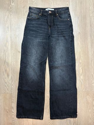 Pantalones vaqueros Bershka negros/grises