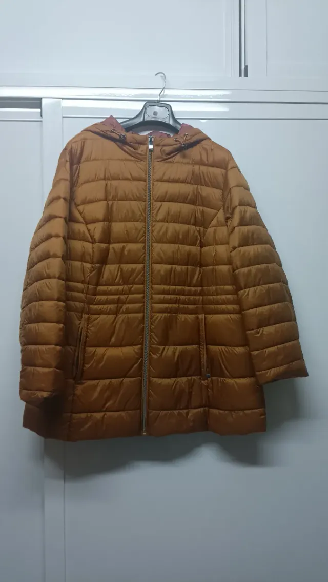 Plumífero mujer mostaza