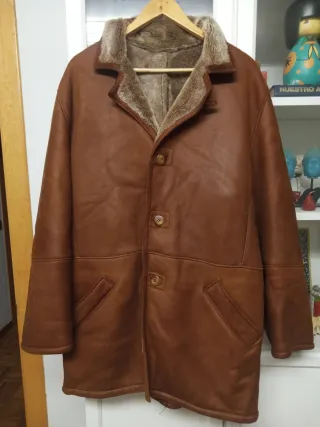 Abrigo Piel Vuelta Marrón