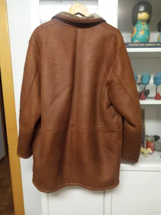 Abrigo Piel Vuelta Marrón