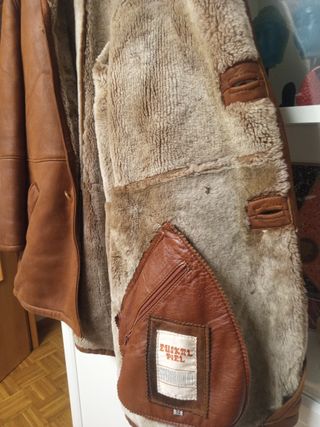 Abrigo Piel Vuelta Marrón