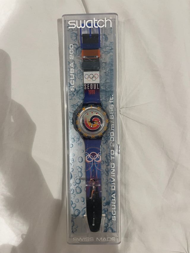 Swatch Scuba 200 Seoul 1988 Olympic Watch