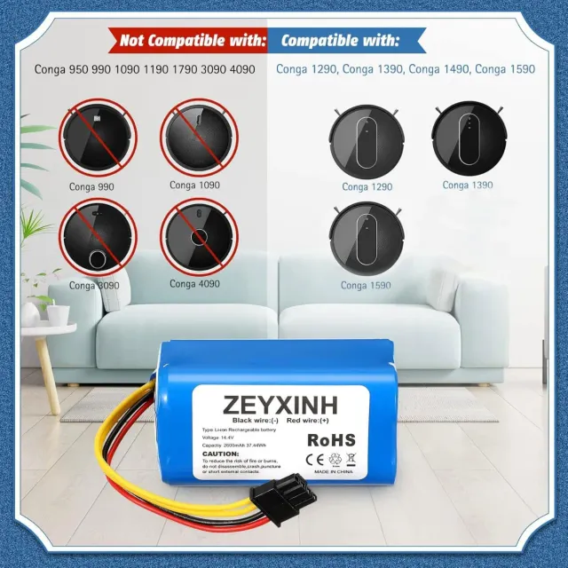 Bateria CONGA Li-ion 14.4V 2600mAh