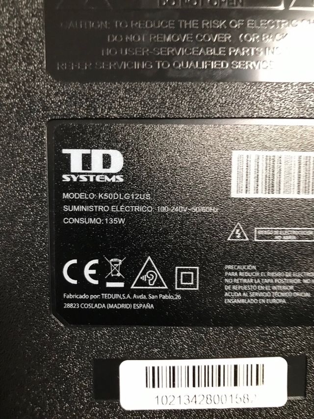 Smart TV TD Systems 50” K50DLG12US