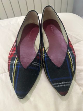Bailarinas Casandrini Talla 38 Tartán