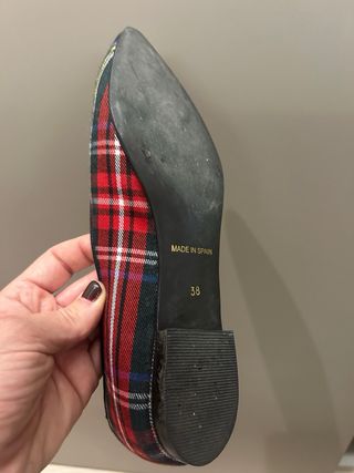 Bailarinas Casandrini Talla 38 Tartán