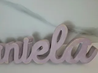 Letras decorativas Daniela madera
