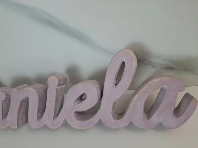 Letras decorativas Daniela madera