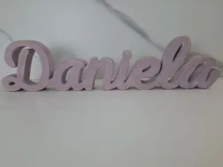 Letras decorativas Daniela madera