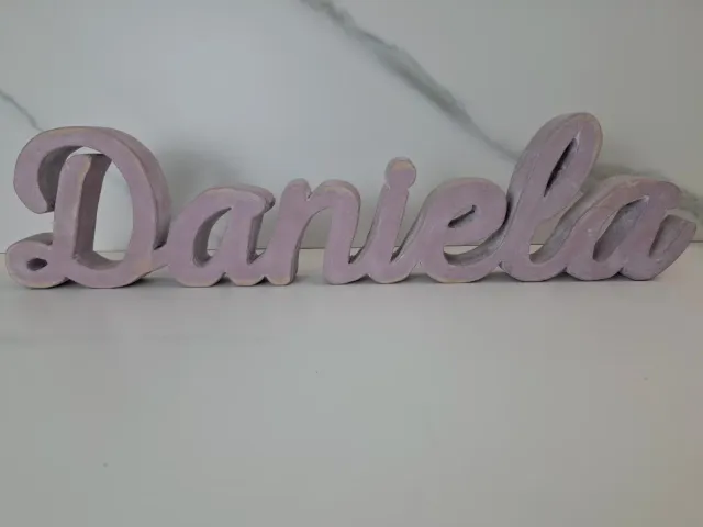 Letras decorativas Daniela madera