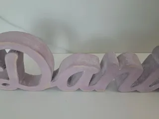 Letras decorativas Daniela madera