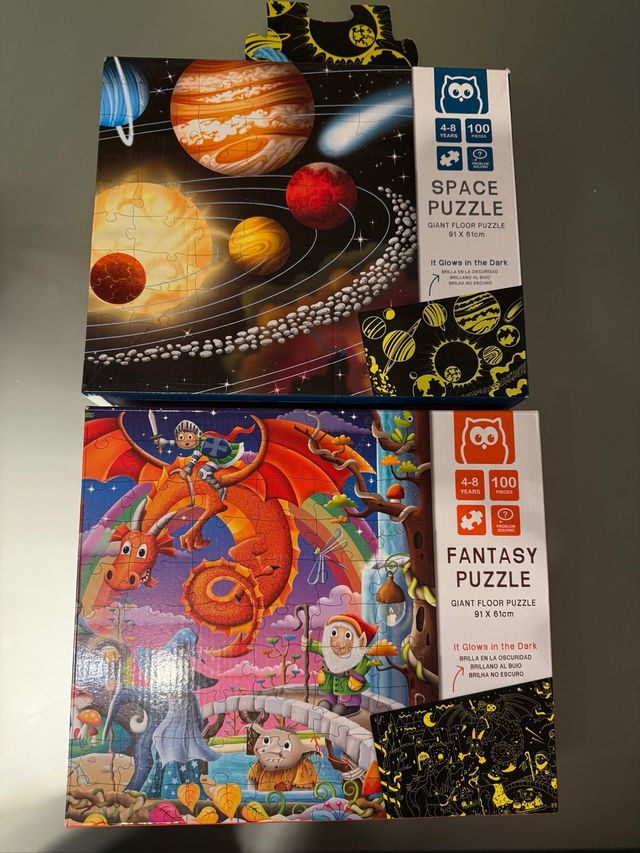 2 Puzzles Eurekakids: Espacio y Fantasía