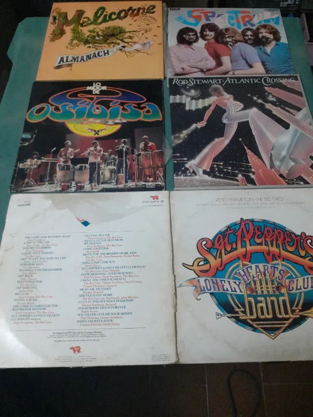 Lote 4 Vinilos LP: Malicorne, Osibisa, Rod Stewart