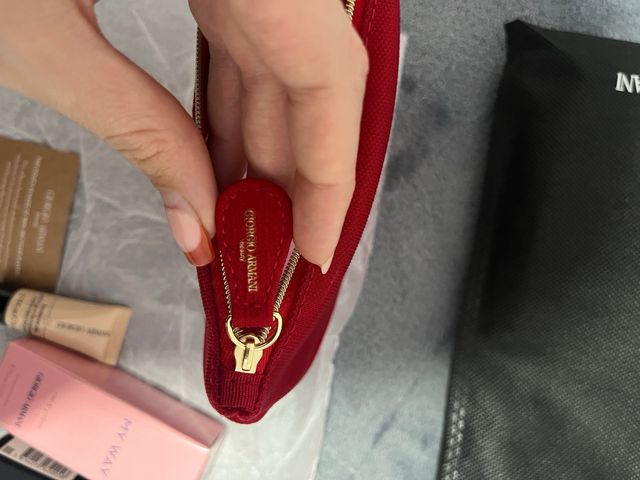 Set Giorgio Armani Neceser Rojo y Perfume My Way