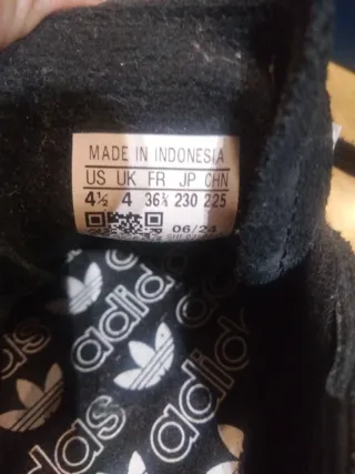 Zapatillas Adidas Spezial Negras Talla 36 2/3