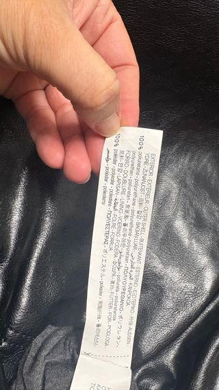 Bolso negro imitación piel poliuretano