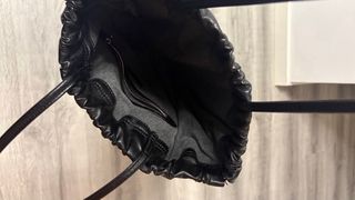 Bolso negro imitación piel poliuretano