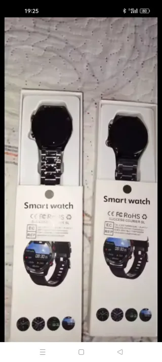 Reloj Inteligente Smart Watch Negro/Plateado