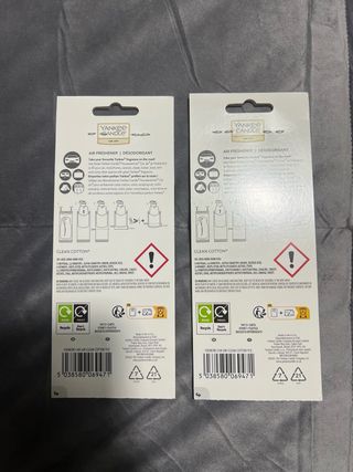 Profumatori auto Yankee Candle Clean Cotton