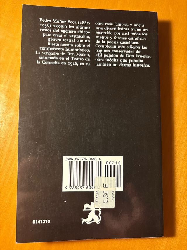 La venganza de don Mendo (Letras Hispanicas) (S...