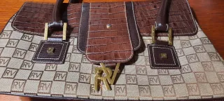 Bolso Roberto Verino Beige y Marrón