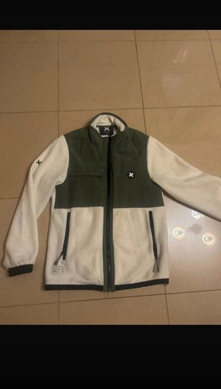 Chaqueta Polar Blue Banana Verde y Blanca