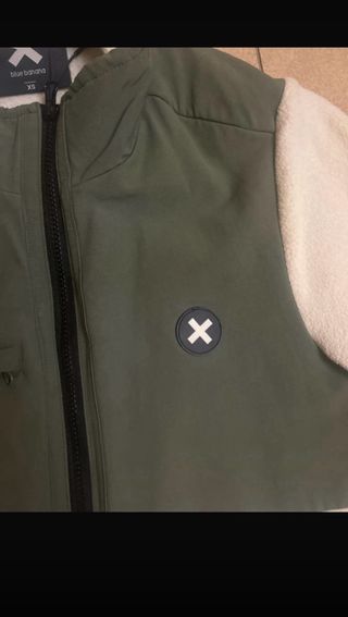 Chaqueta Polar Blue Banana Verde y Blanca